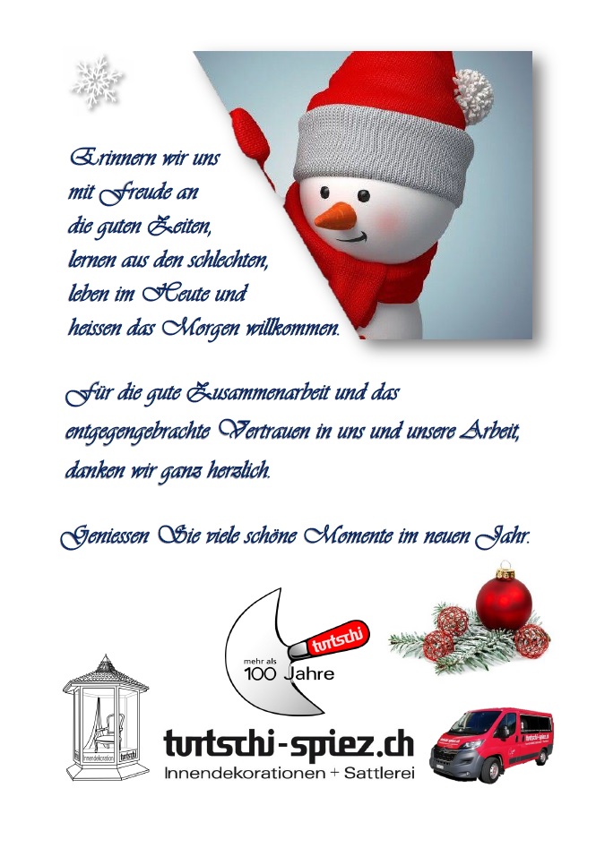 ts2022 Weihnachtskarte an Kunden